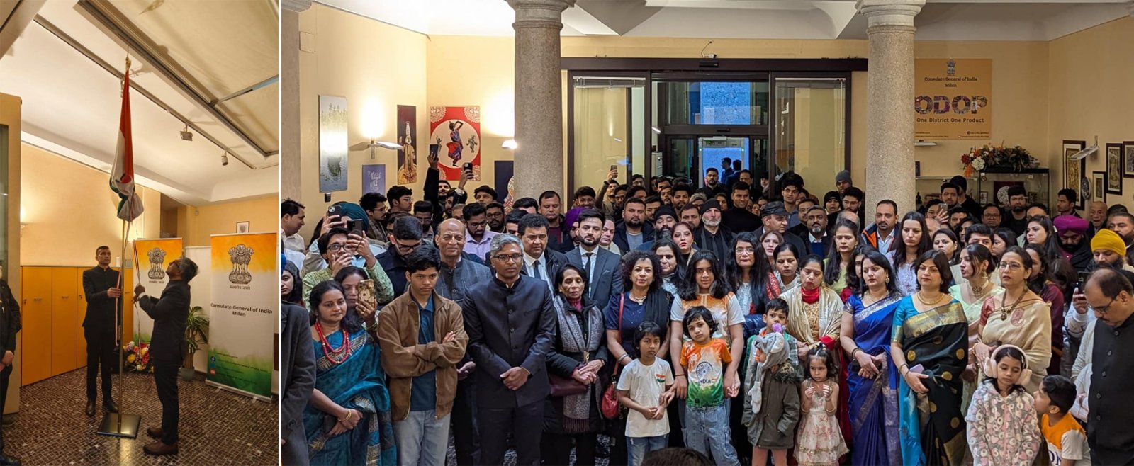 Celebration of 76th Republic Day of India at Consulate General of India, Milan