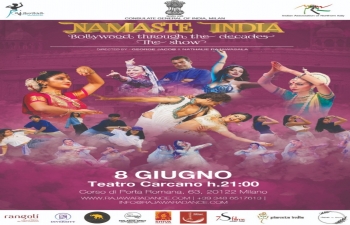 Join us for the Bollywood Musical “Namaste India” organized by @CGIMilan along with Indian Association of Northern Italy and Rajawara Dance School at Teatro Carcano of Milan on 8 June 2024 at 21:00 hrs. More details in the flyer below.