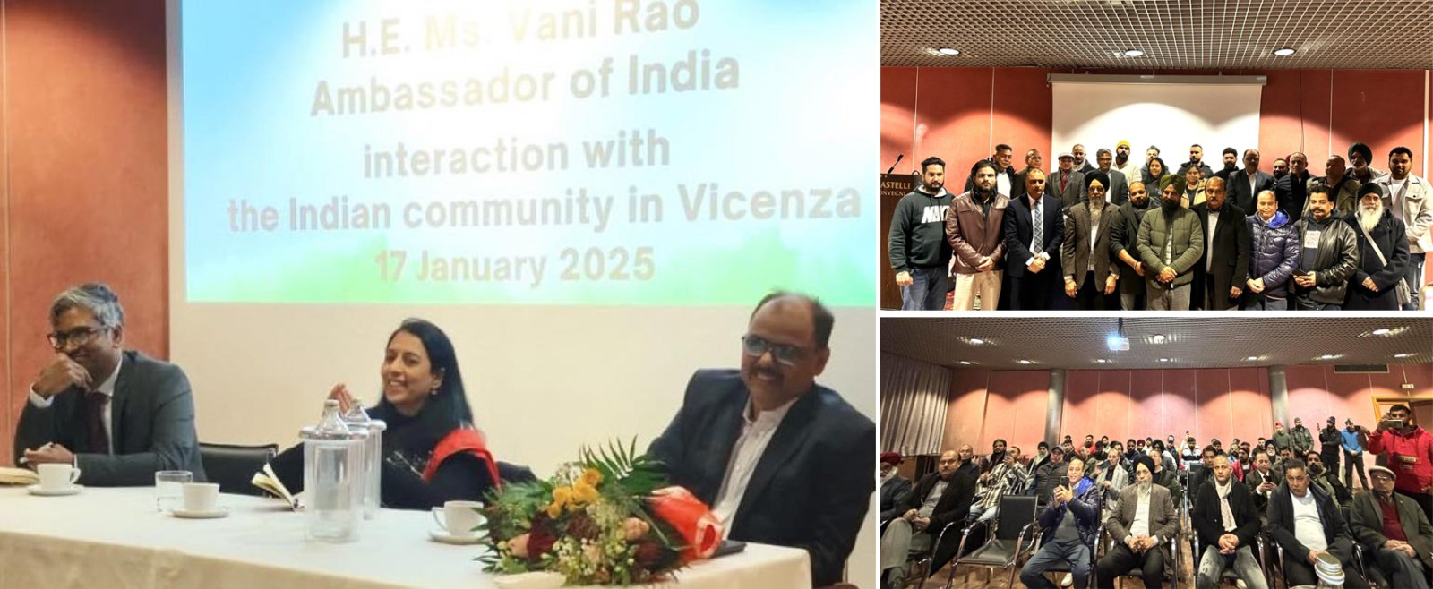 Interaction with the members of Indian diaspora  in Vicenza on 17 January