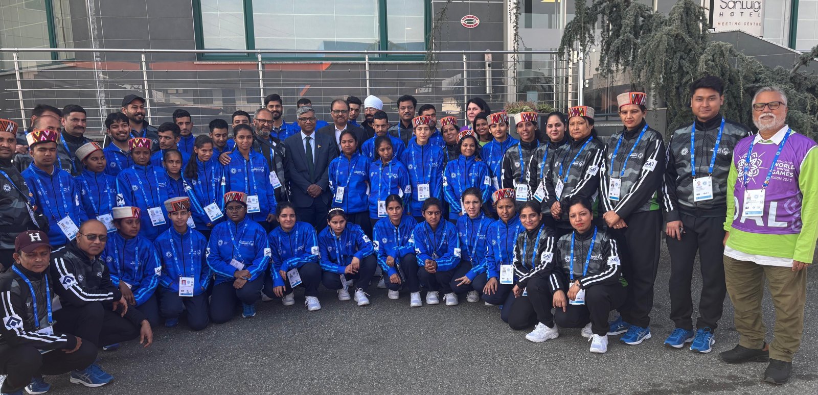 Consul General welcomed India’s Special Olympics Bharat team participating in the World Winter Games in Turin on 08 March 2025.