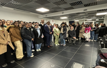 Consul General Lavanya Kumar and consulate officials interacted with the Indian students pursuing various courses in Domus Academy and NABA in Milan on 25 November 2024 and briefed them about various welfare activities being undertaken by the Consulate for the welfare of Indian students. The Managing Directors of both institutions and their faculty members also joined in this interaction session.