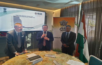 The Consulate of India organized a business event on ‘India as a strategic partner for Italy: Unlocking growth in a changing global landscape’ on 06 December 2024 in Vicenza. The Hon’ble Mayor of Vicenza Giacomo Possamai participated in this event and emphasized on the importance of strengthening trade relations between #India and Italy.  @investindia  officials also joined in the event